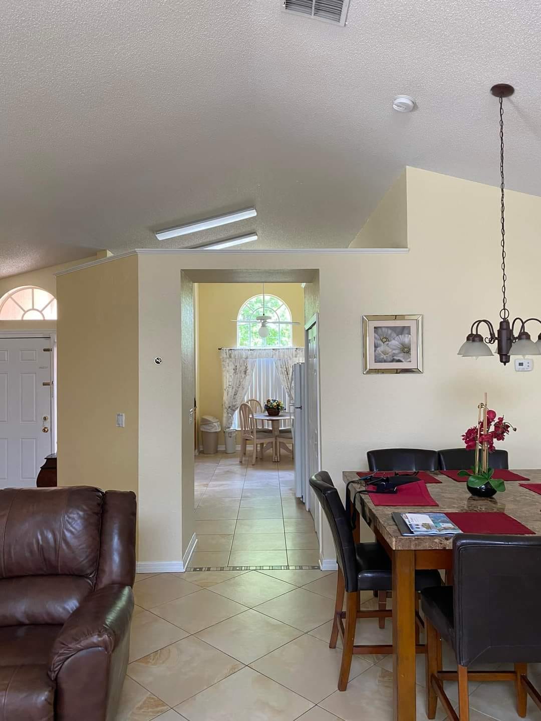 Kitchen and dining area